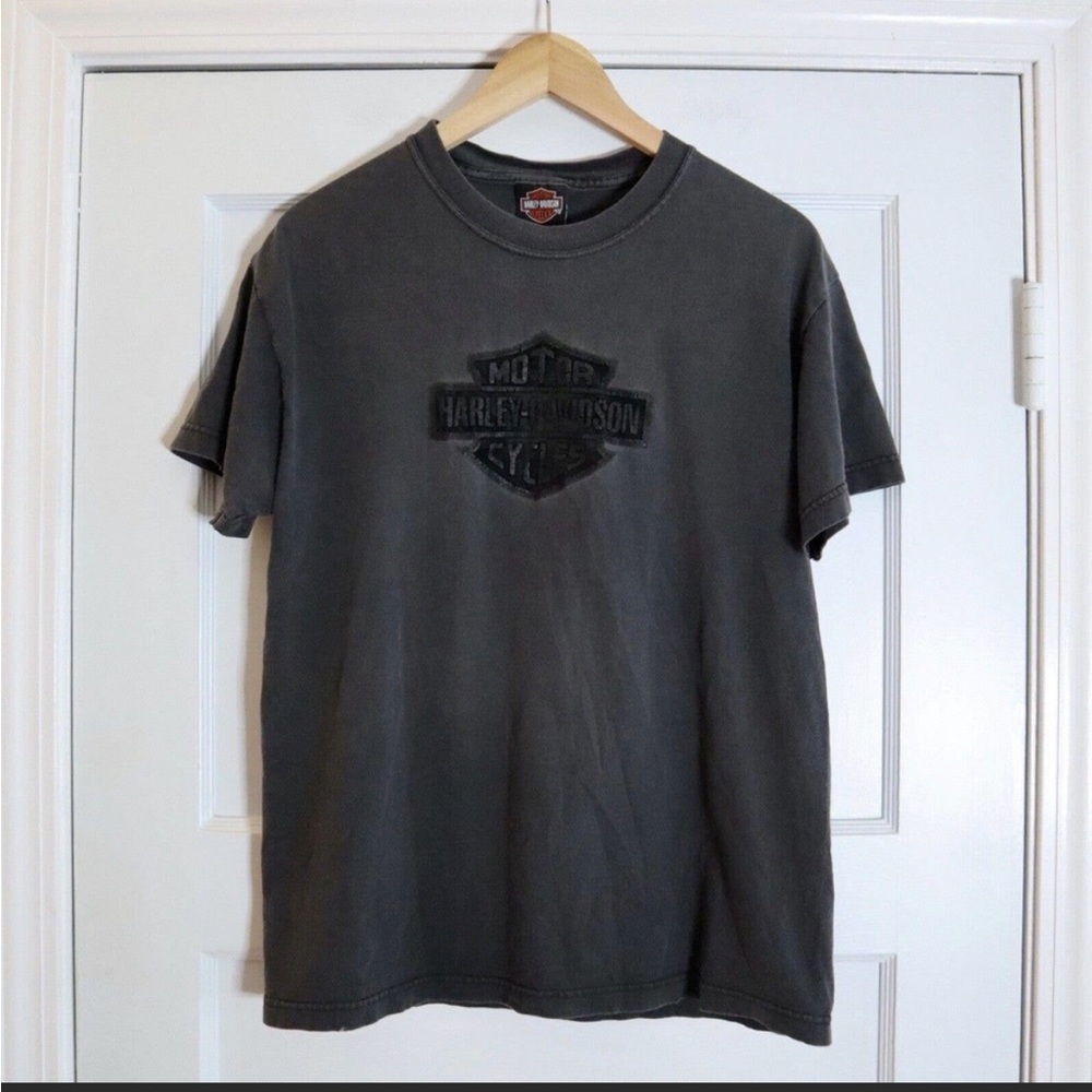 Vintage Harley Davidson Central Grand Island Nebraska Faded Shirt M Made in USA